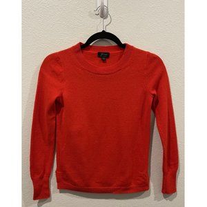 J.CREW Red Cashmere Crewneck Vintage Sweater